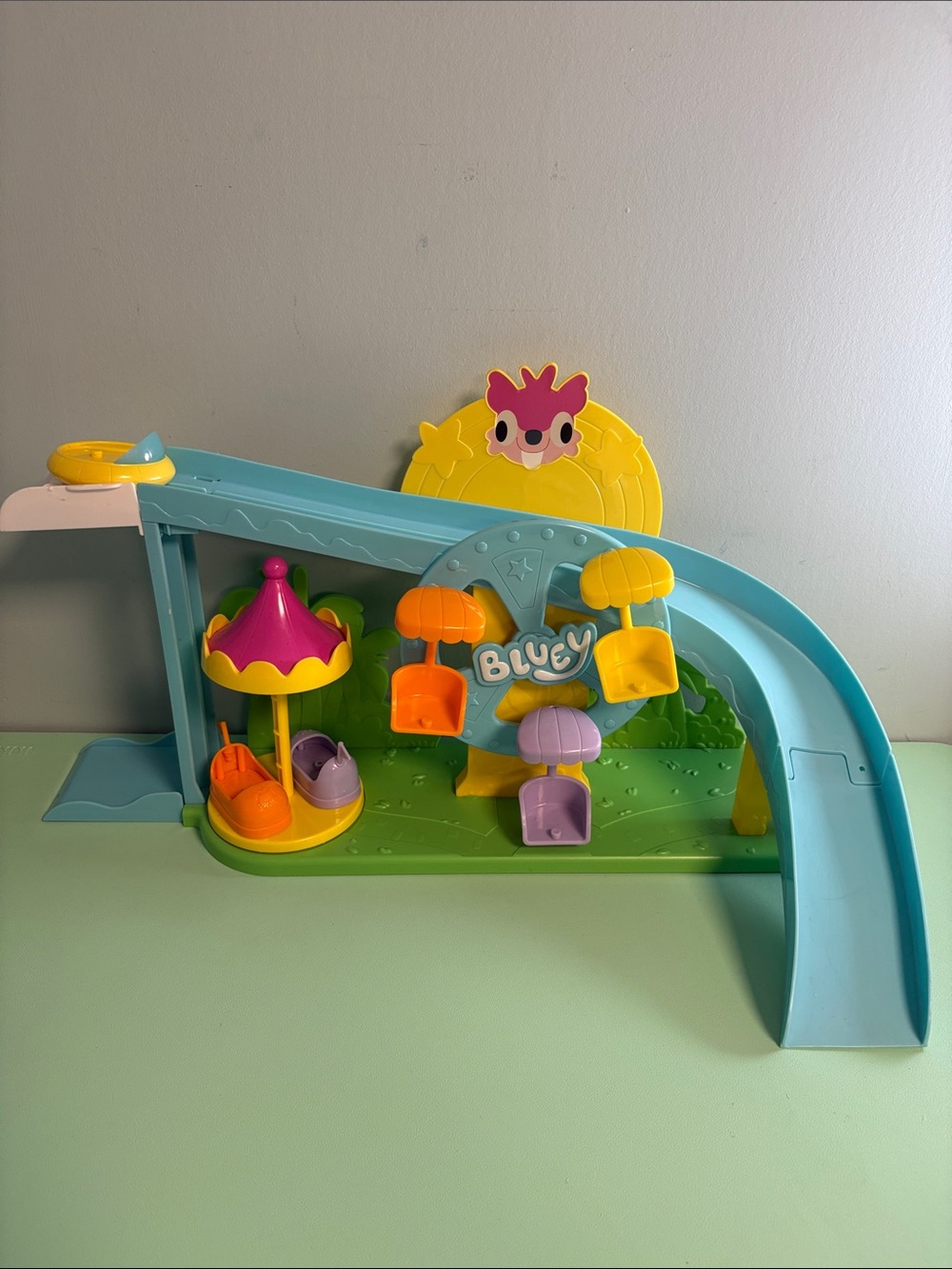 Bingo & Bluey Amusement Park Adventure Playset, Kids Playset Toy